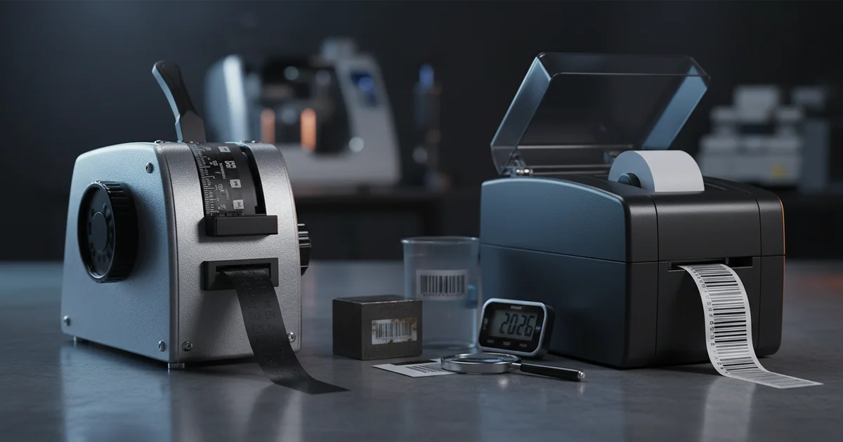 Embossing Label Maker vs. Barcode Printer: The 2026 | JinXinCai Printing