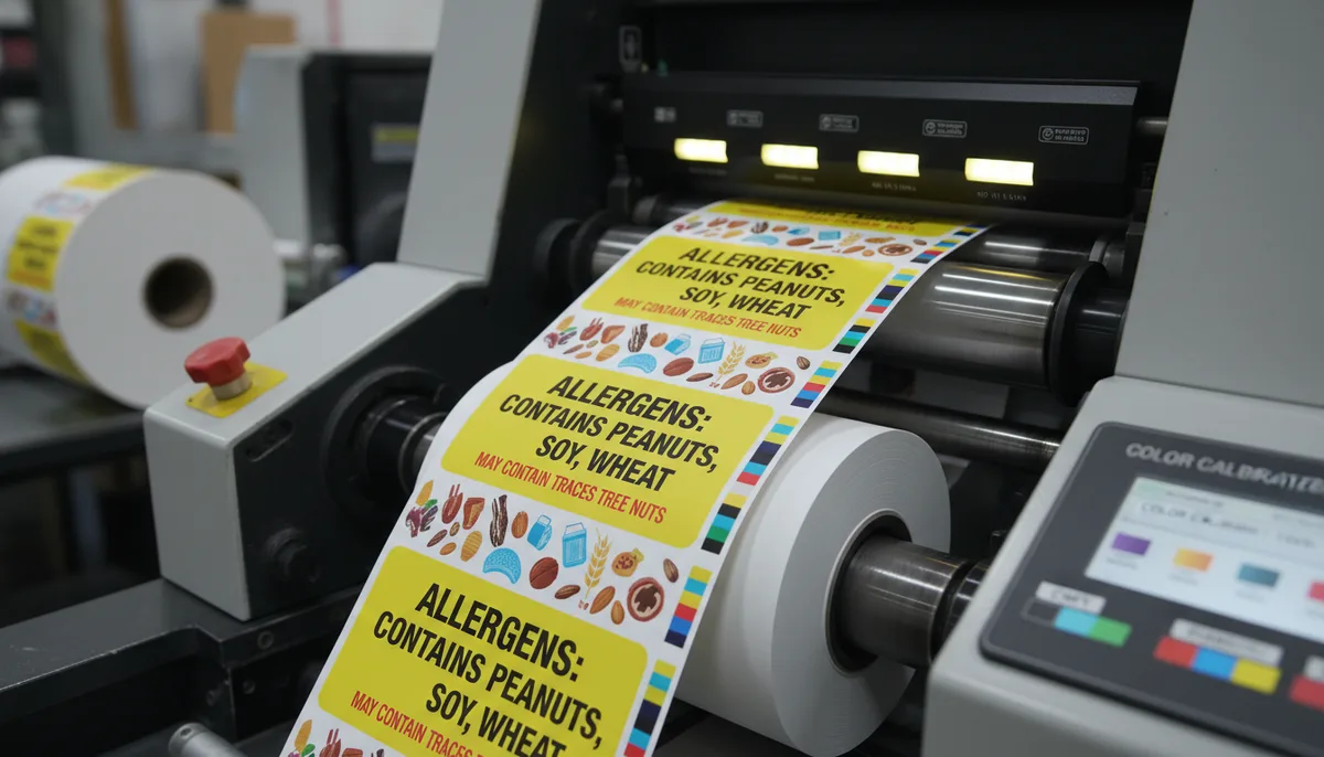 FDA food allergen labeling packaging requirements - food allergen label printing process