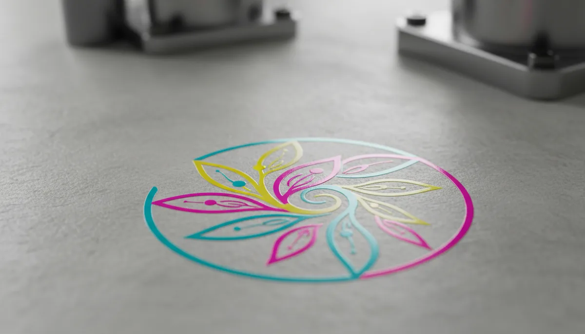 custom labels printing: close-up of a precision kiss-cut BOPP film custom label