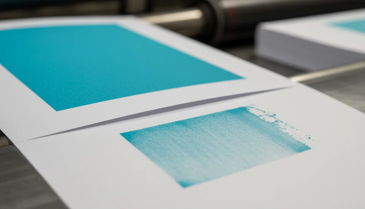 food packaging FDA allergen labeling requirements - close-up macro photo showing ink set-off or migration between two...