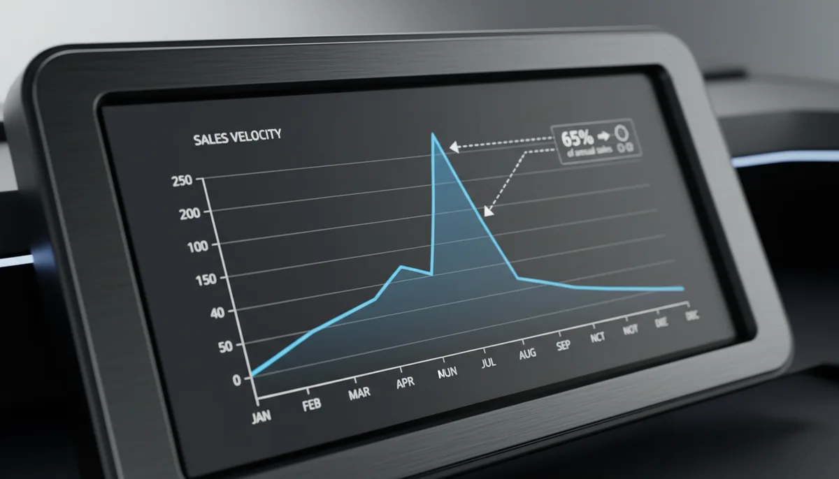 drop shipping camping chairs - seasonal sales velocity graph for camping chairs showing peak from May to August