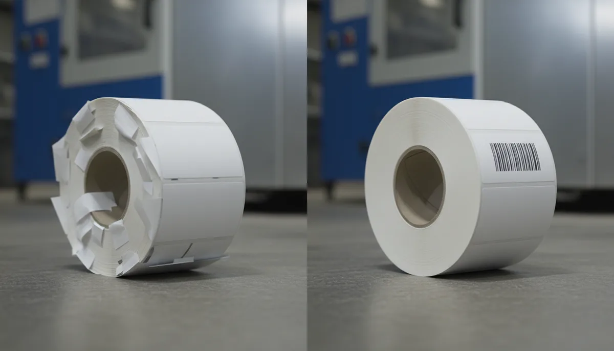 custom label printing providence - comparison of inconsistent vs precision-wound label rolls for automated applicators