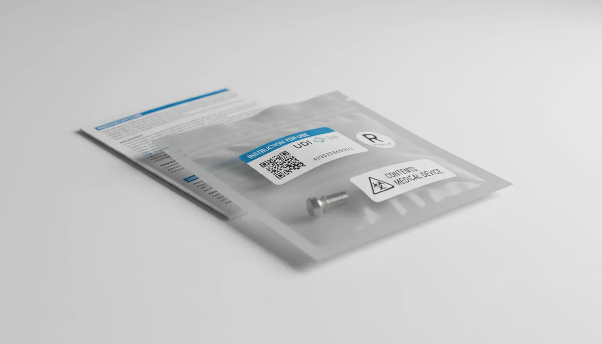 Medical device packaging with UDI compliance labeling