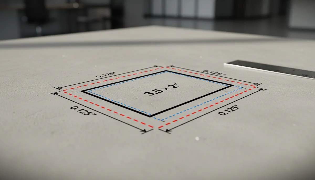 print business cards printer - business card print layout diagram showing trim, bleed, and safe areas