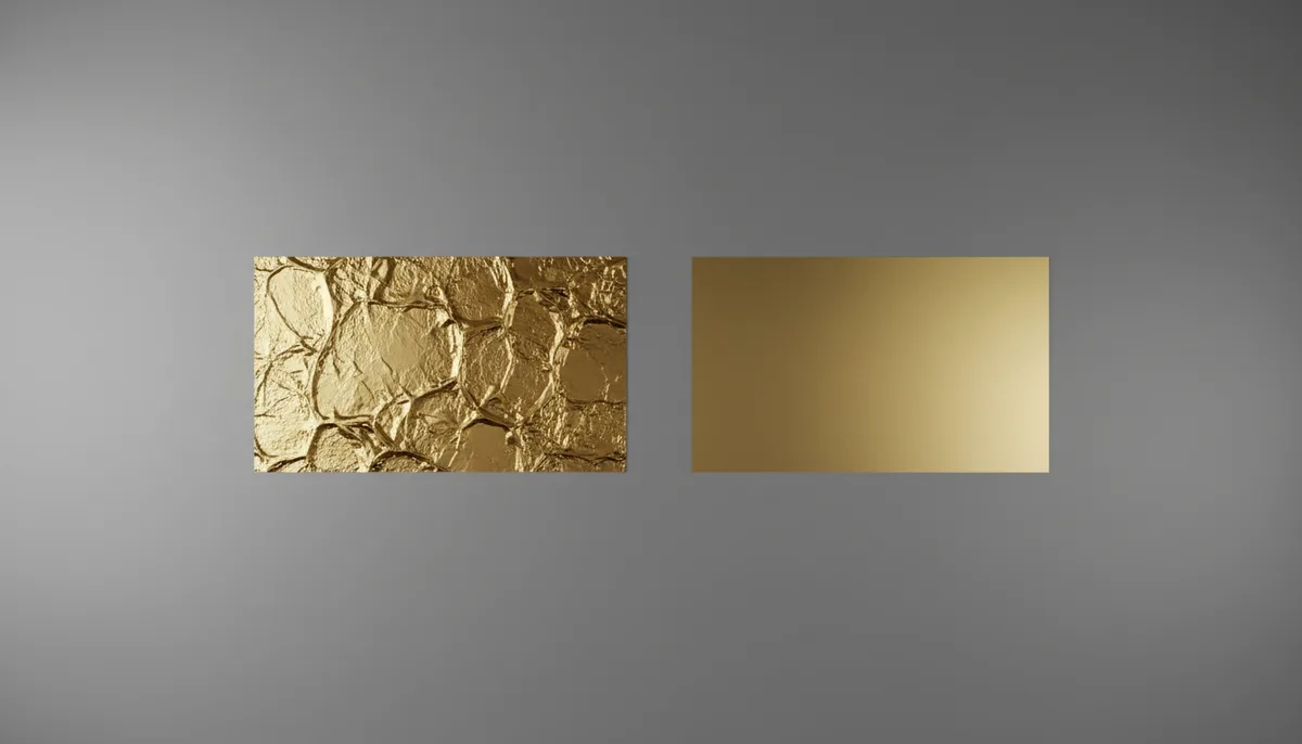 Hot-stamp vs digital foil simulation for premium product label printing