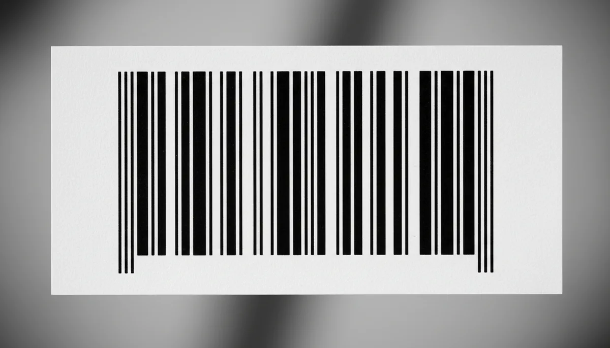 print label barcode: close-up detail of a compliant UPC-A barcode showing X-dimension and quiet zones