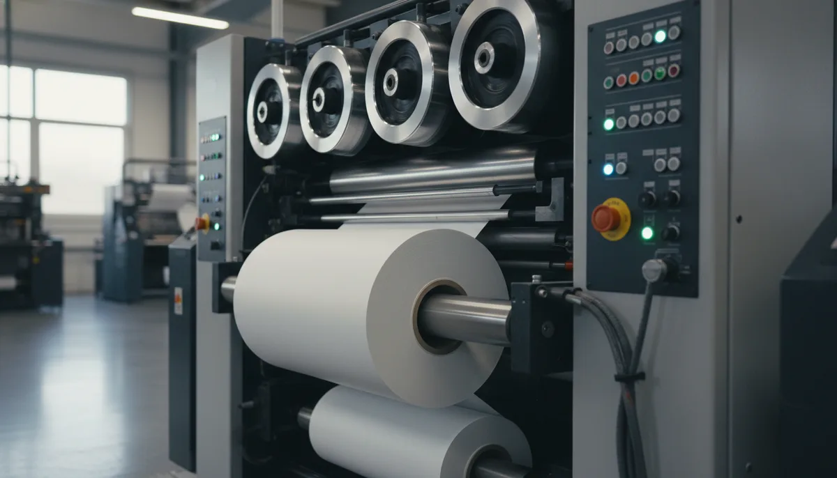 private label candles - heidelberg 6-Color Offset Press producing durable candle labels