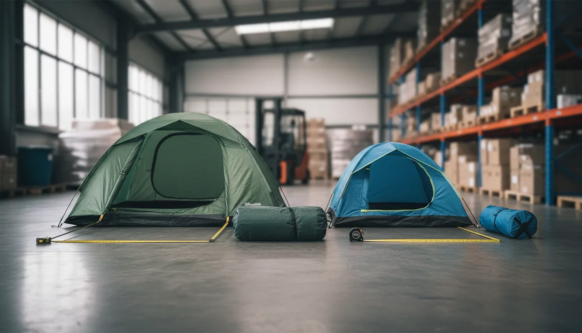 best 4 person tent waterproof — comparison of 4-person vs 3-person tent interior space and pack size for fleet logistics