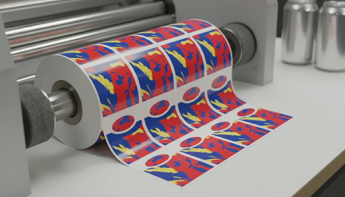 cheap labels printed - coordinated primary and neck labels printed on the same material roll