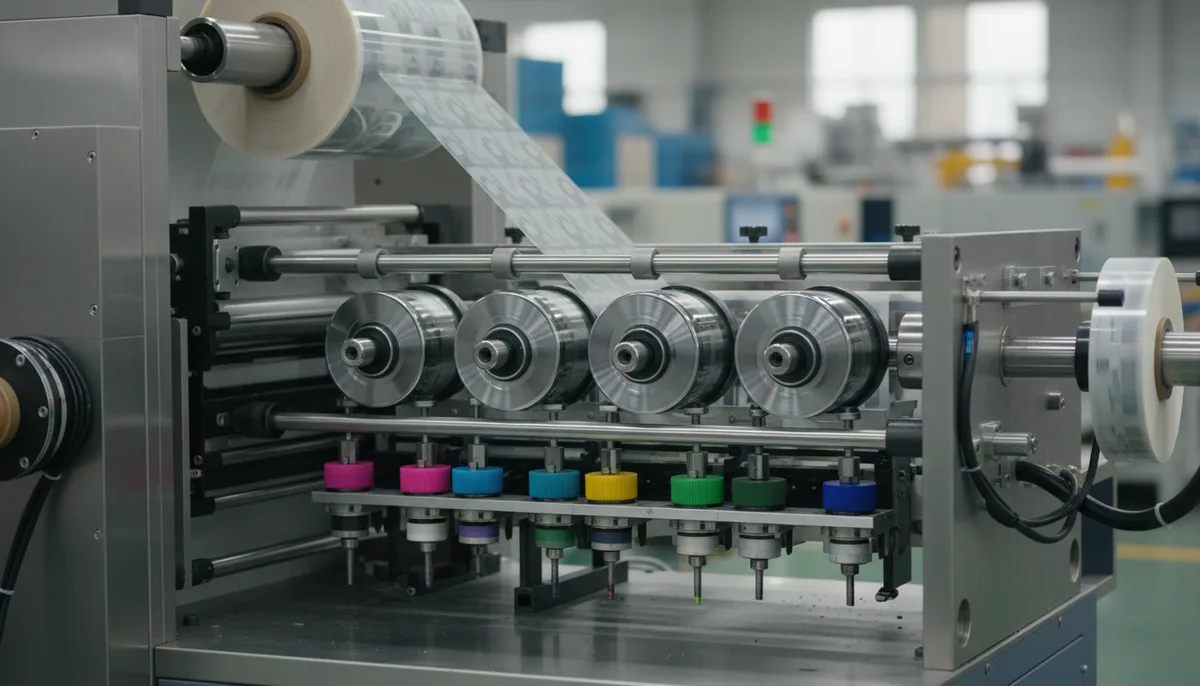 High-speed 6-color rotary press for clear label printing services