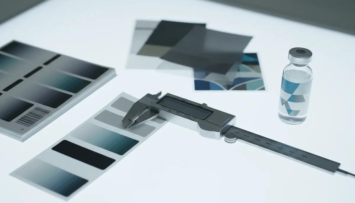 Sleeve label specification process from material swatches to final application validation