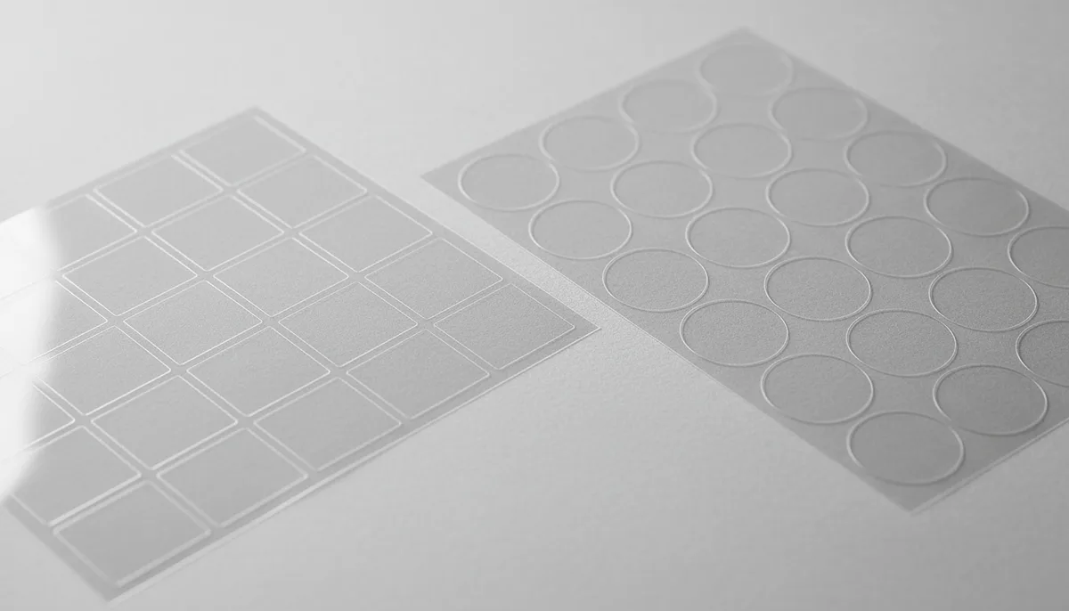 custom beverage label printing: precision square label die-cutting vs standard round labels for beverage packaging