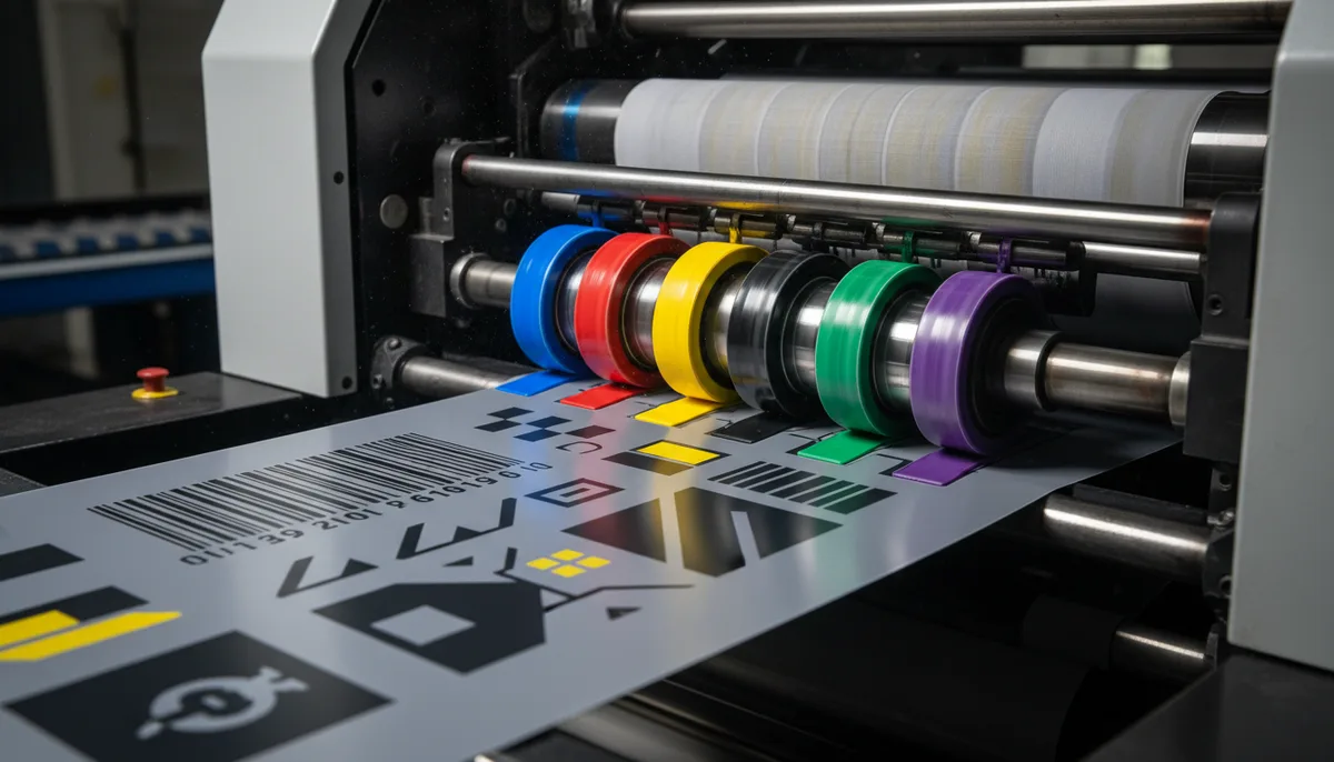 Heidelberg offset press printing durable pre printed magnetic labels