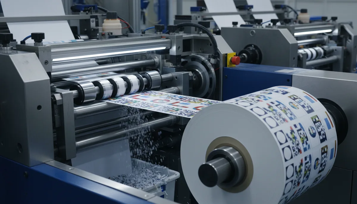 royal mail print returns label near me: industrial roll-to-roll label press for high-volume printing